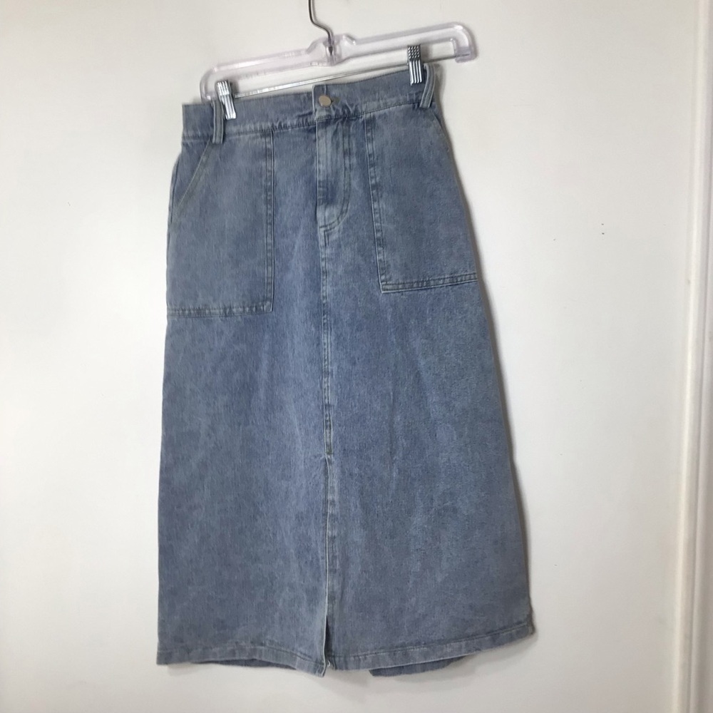 Skirt women denim midi unbranded small classic feminine
